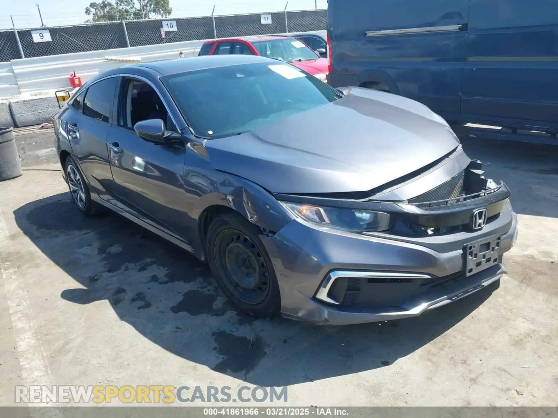 1 Photograph of a damaged car 2HGFC2F67LH551651 HONDA CIVIC 2020