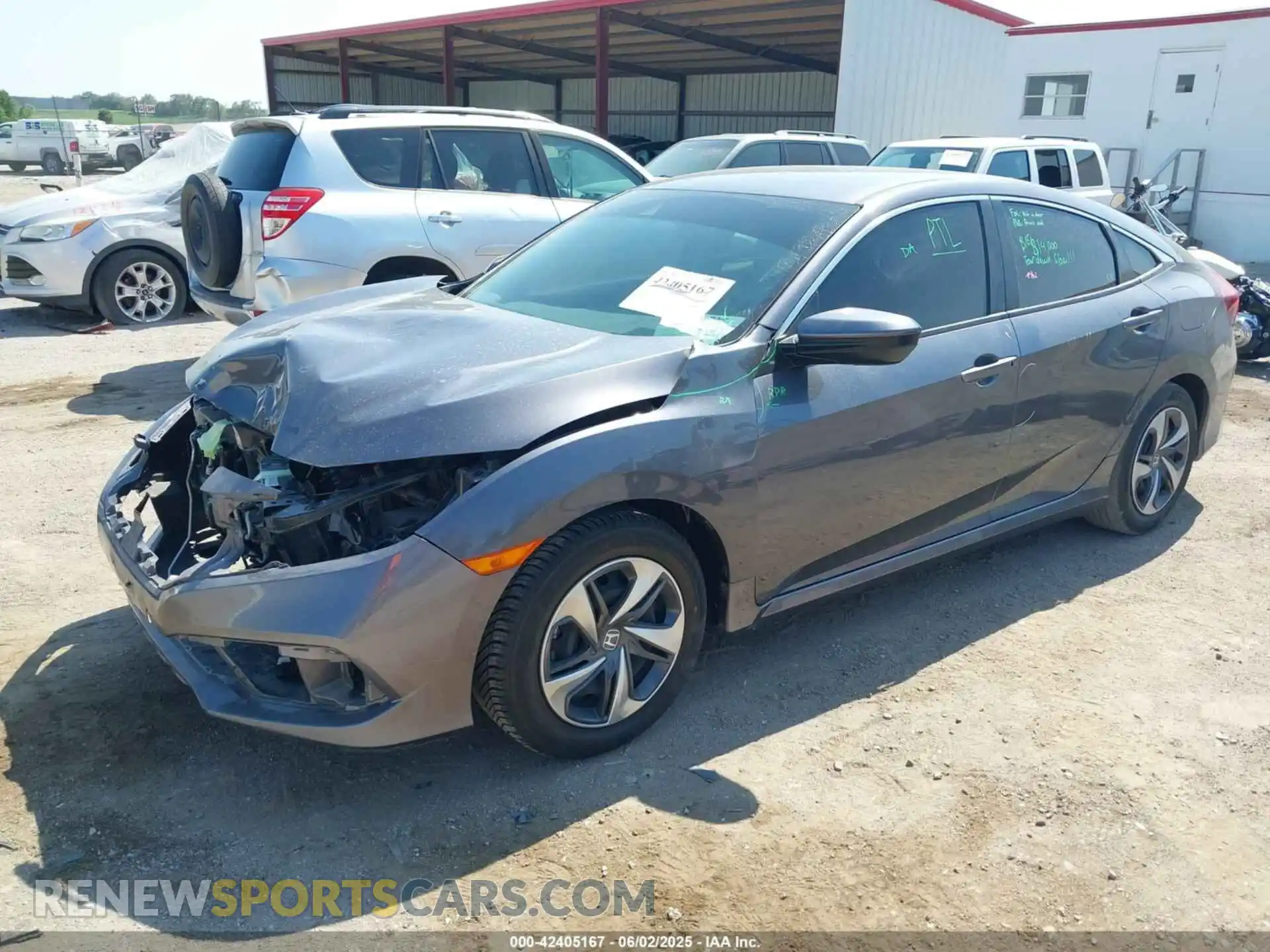 2 Photograph of a damaged car 2HGFC2F67LH599649 HONDA CIVIC 2020