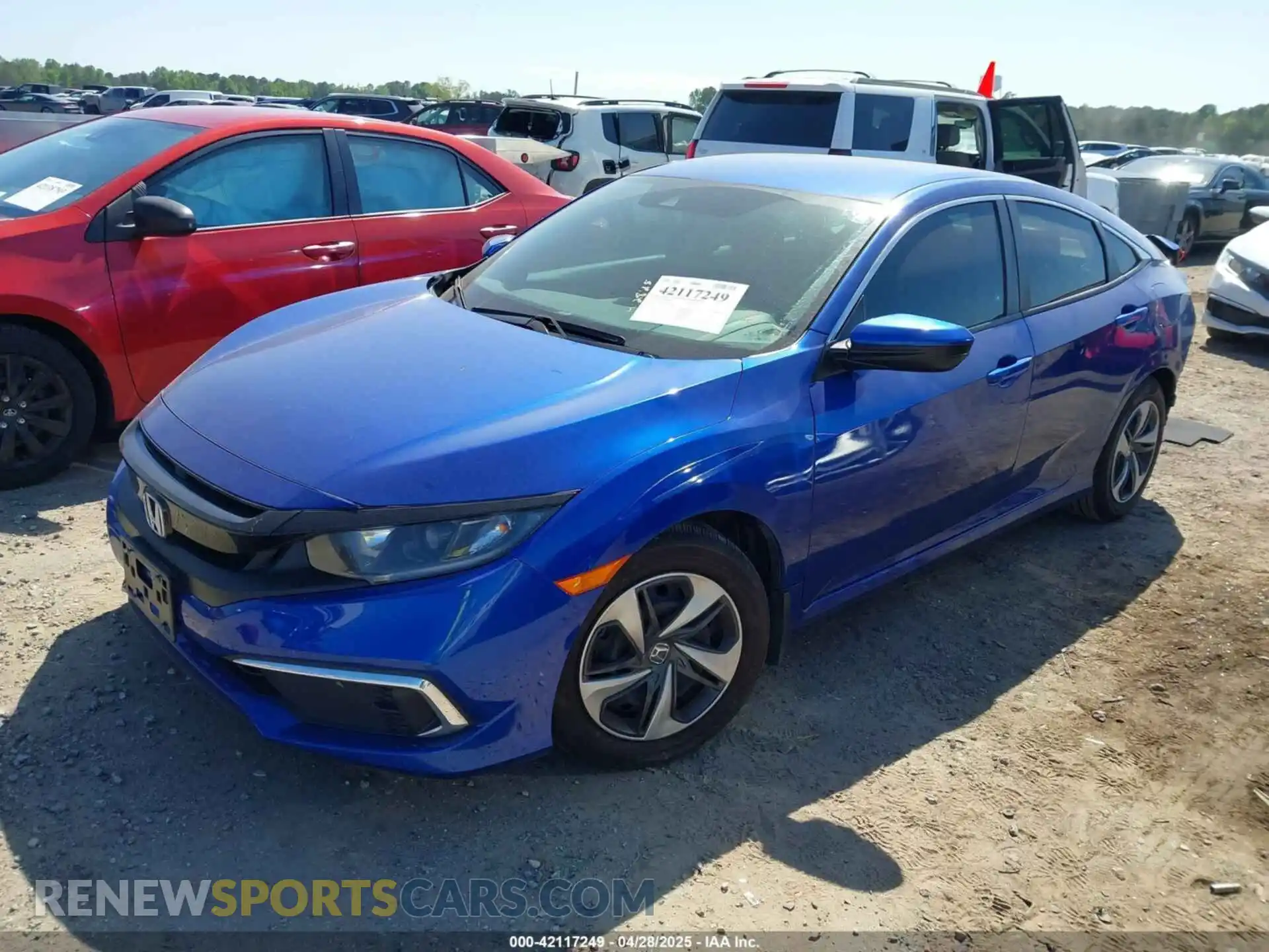 2 Photograph of a damaged car 2HGFC2F68LH582343 HONDA CIVIC 2020