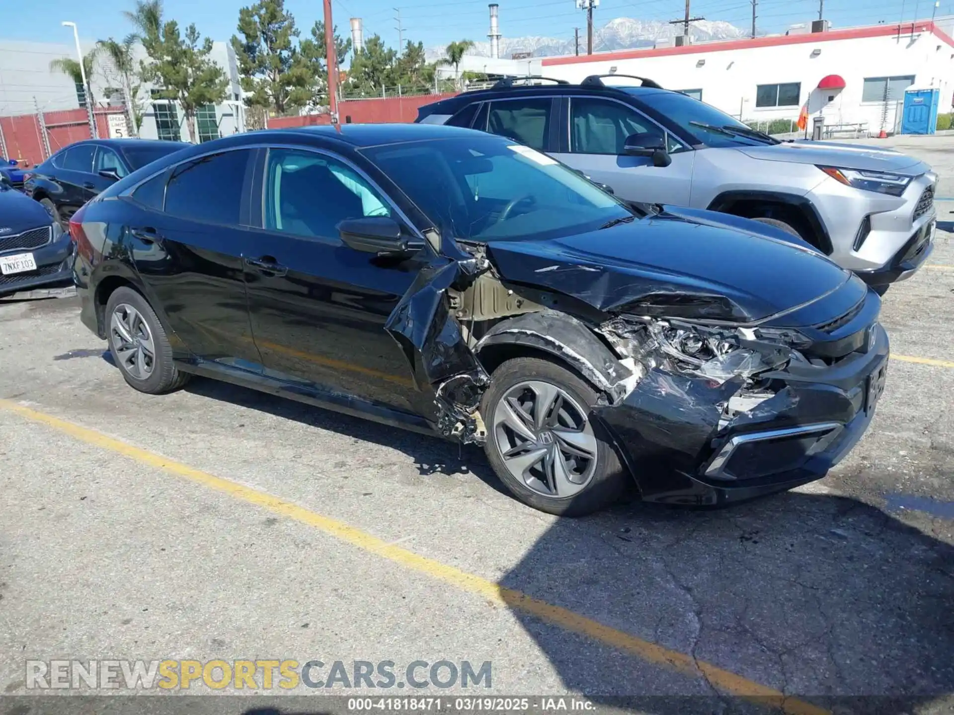 1 Photograph of a damaged car 2HGFC2F68LH587221 HONDA CIVIC 2020