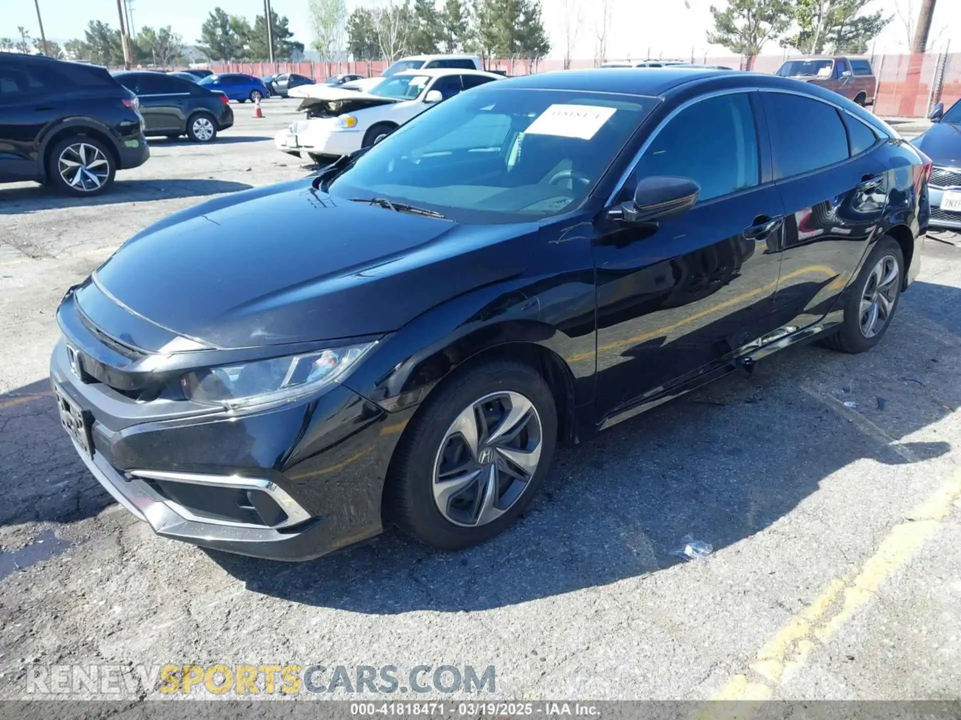 2 Photograph of a damaged car 2HGFC2F68LH587221 HONDA CIVIC 2020