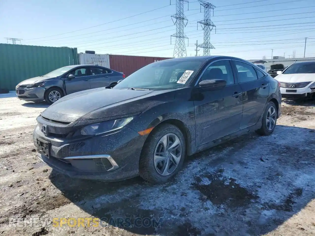 1 Photograph of a damaged car 2HGFC2F68LH599854 HONDA CIVIC 2020