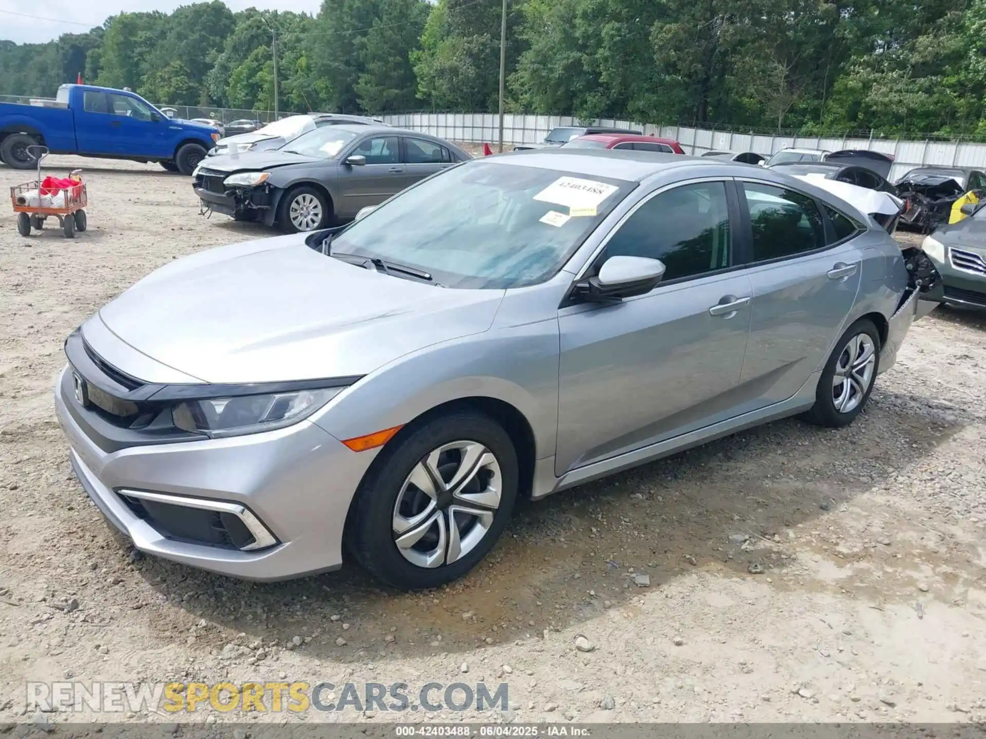 2 Photograph of a damaged car 2HGFC2F69LH518635 HONDA CIVIC 2020
