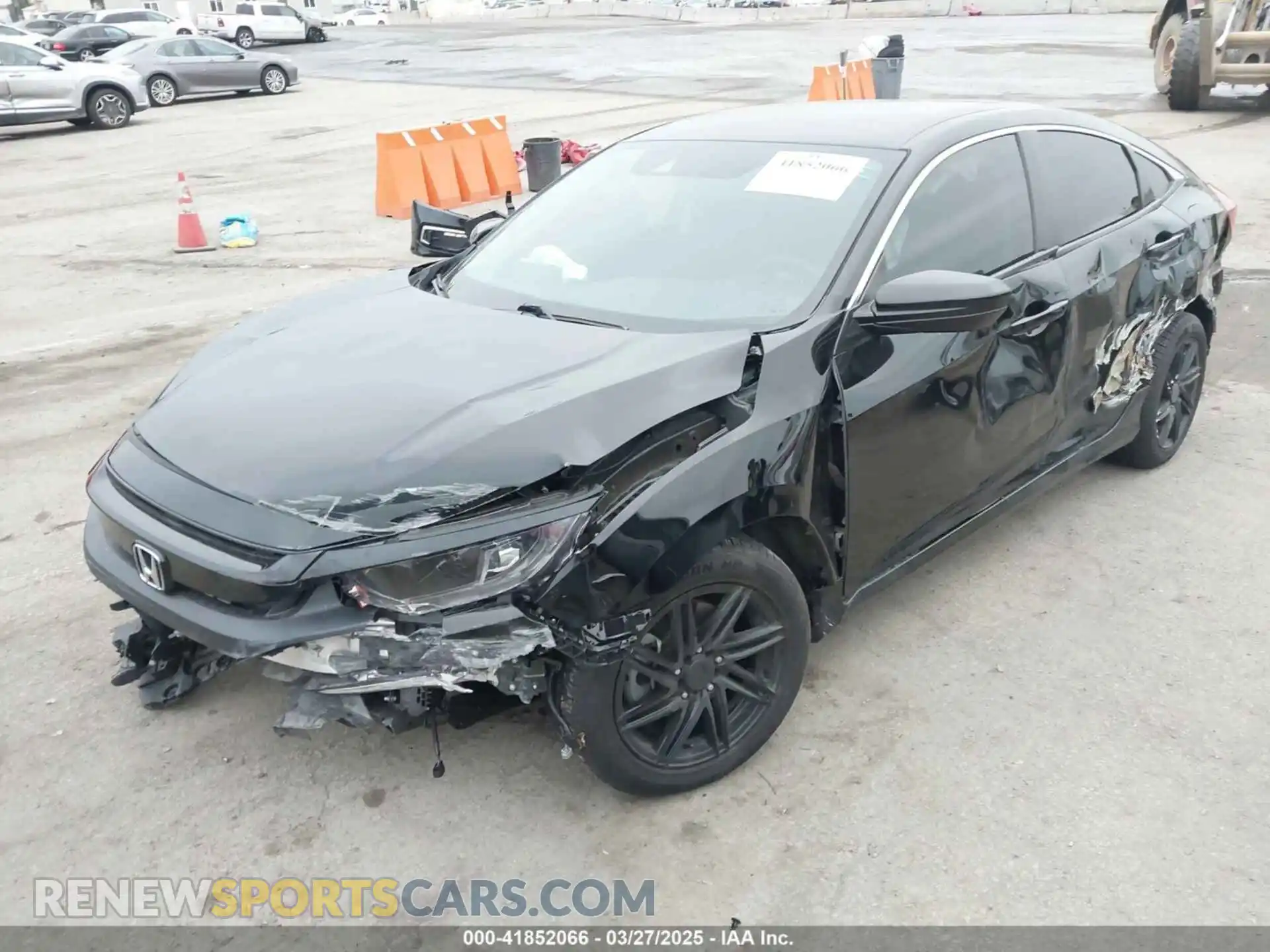 2 fotografías del automóvil dañado 2HGFC2F69LH549643 HONDA CIVIC 2020
