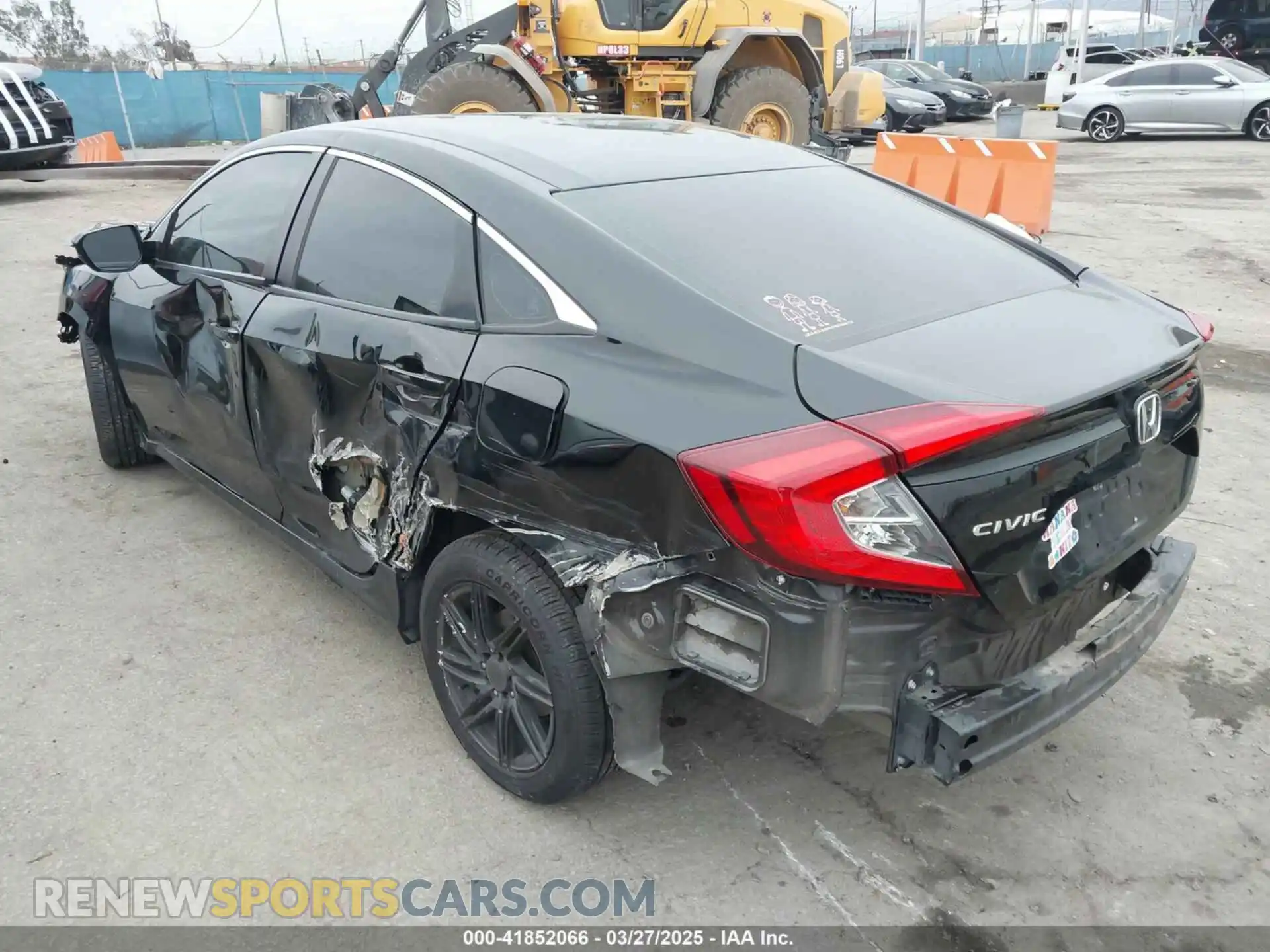 3 fotografías del automóvil dañado 2HGFC2F69LH549643 HONDA CIVIC 2020
