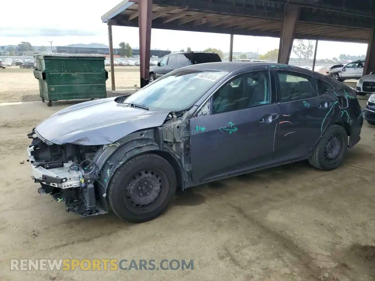 1 Photograph of a damaged car 2HGFC2F69LH552817 HONDA CIVIC 2020