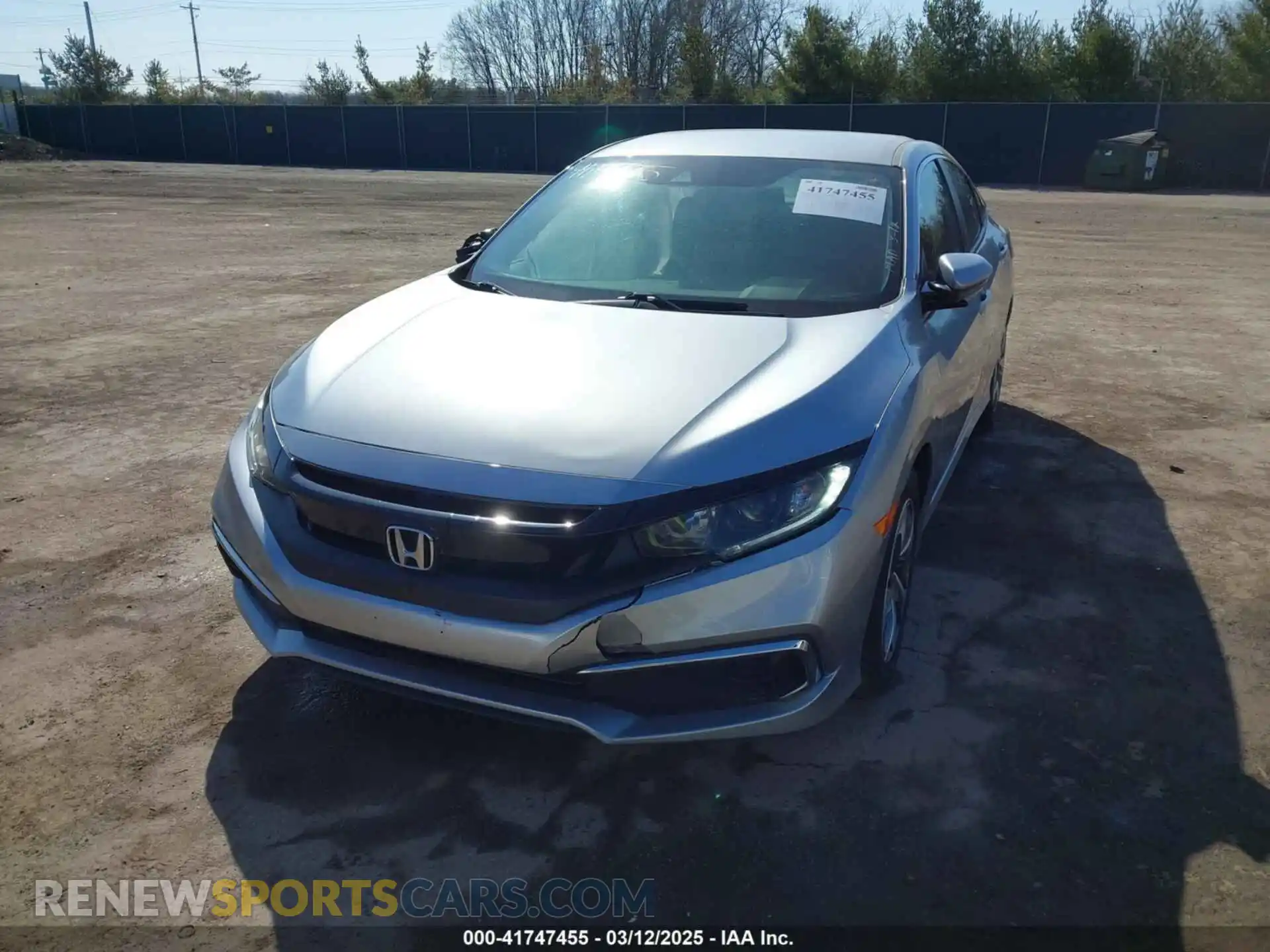 2 Photograph of a damaged car 2HGFC2F6XLH565138 HONDA CIVIC 2020