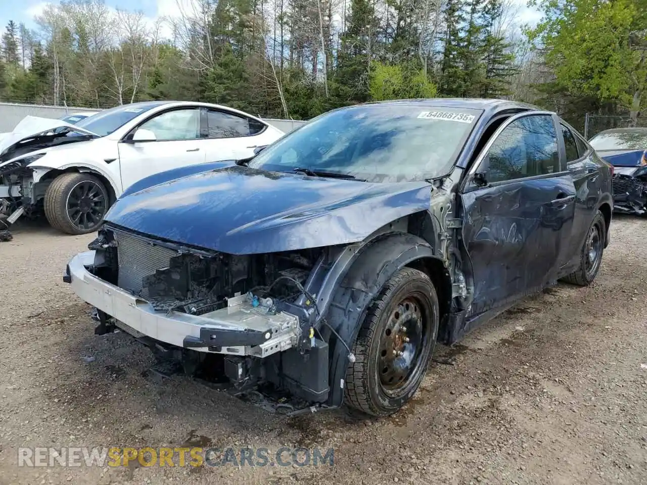 1 Photograph of a damaged car 2HGFC2F74LH013420 HONDA CIVIC 2020