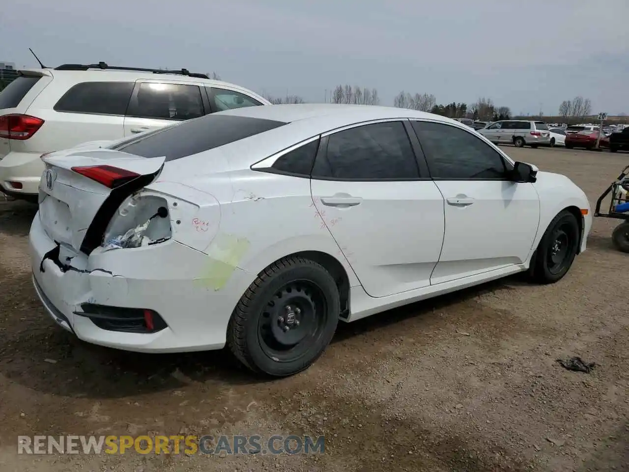 3 Photograph of a damaged car 2HGFC2F74LH019864 HONDA CIVIC 2020