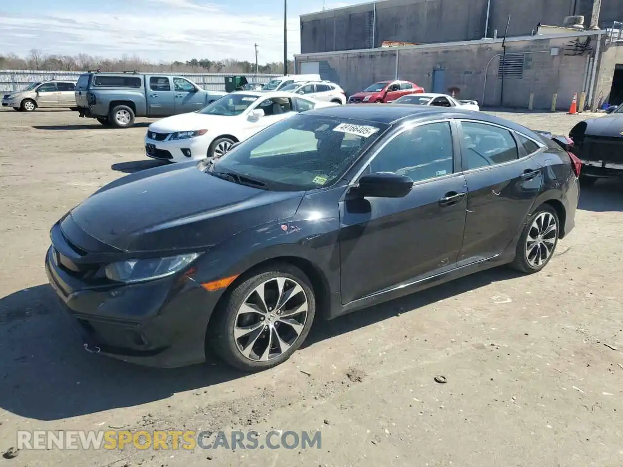 1 Photograph of a damaged car 2HGFC2F80LH516550 HONDA CIVIC 2020