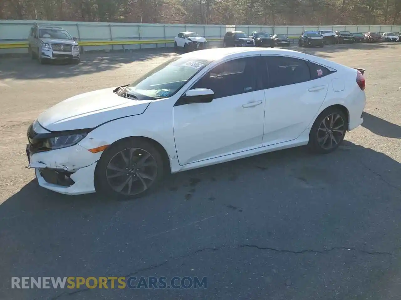 1 Photograph of a damaged car 2HGFC2F80LH537690 HONDA CIVIC 2020