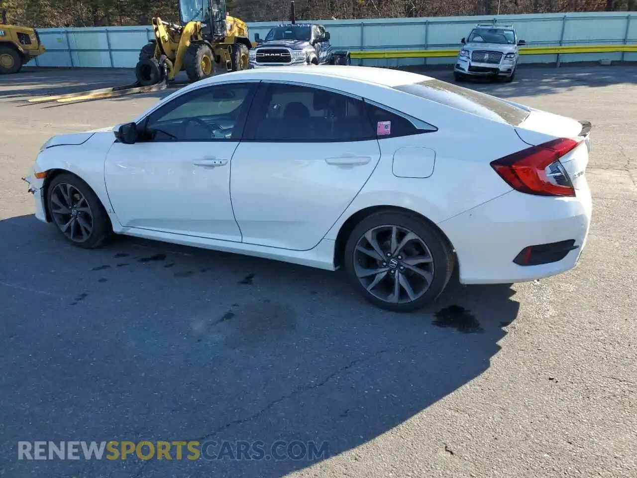 2 Photograph of a damaged car 2HGFC2F80LH537690 HONDA CIVIC 2020
