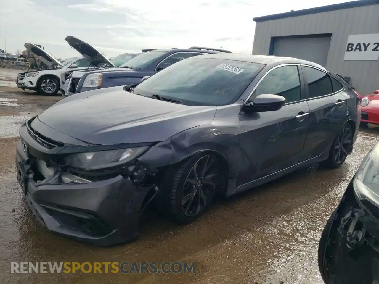 1 Photograph of a damaged car 2HGFC2F80LH542663 HONDA CIVIC 2020