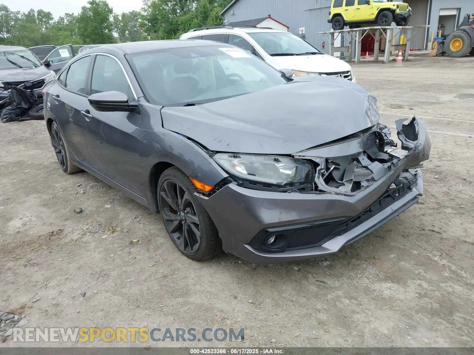 1 Photograph of a damaged car 2HGFC2F80LH561617 HONDA CIVIC 2020