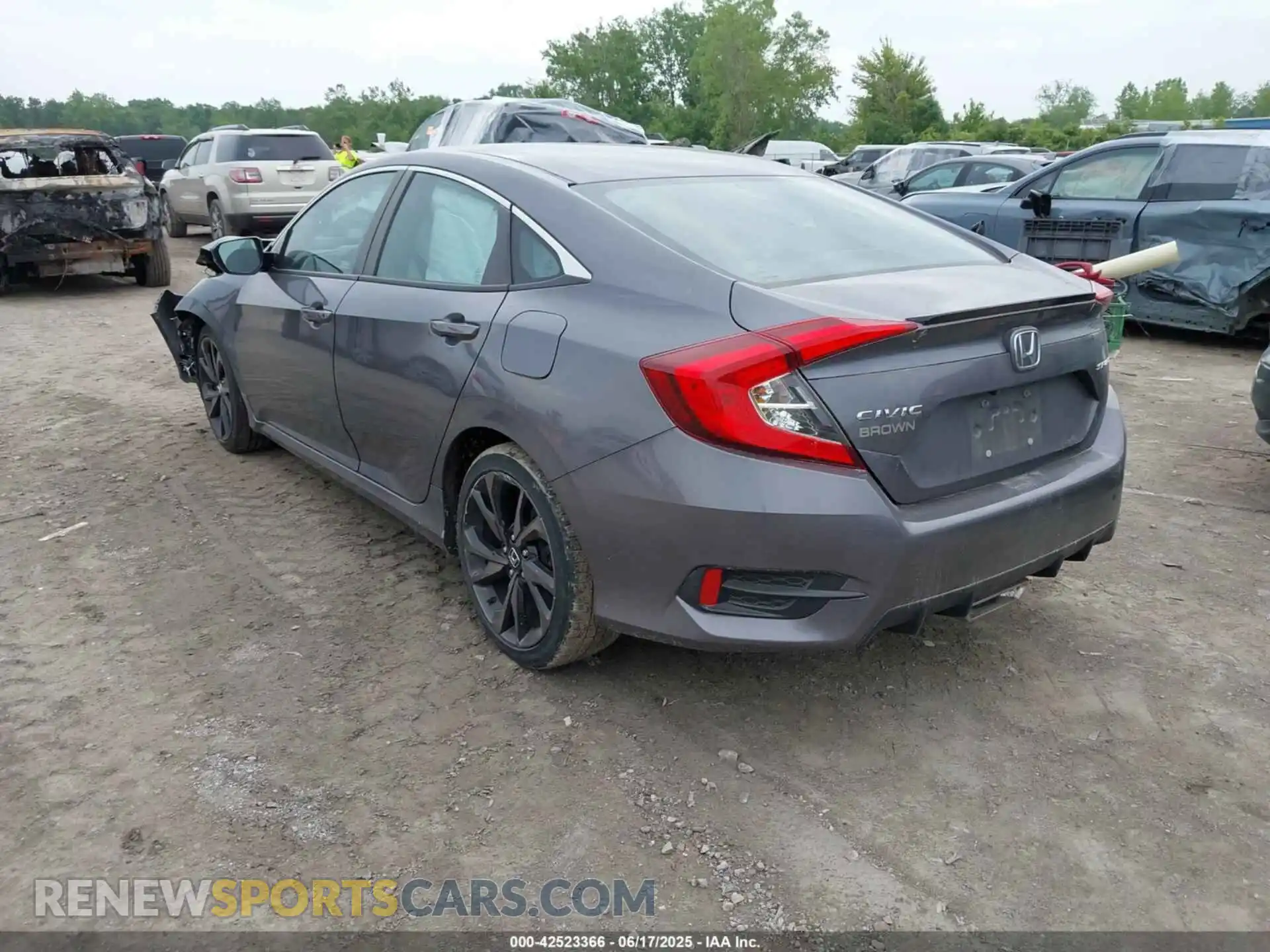 3 Photograph of a damaged car 2HGFC2F80LH561617 HONDA CIVIC 2020