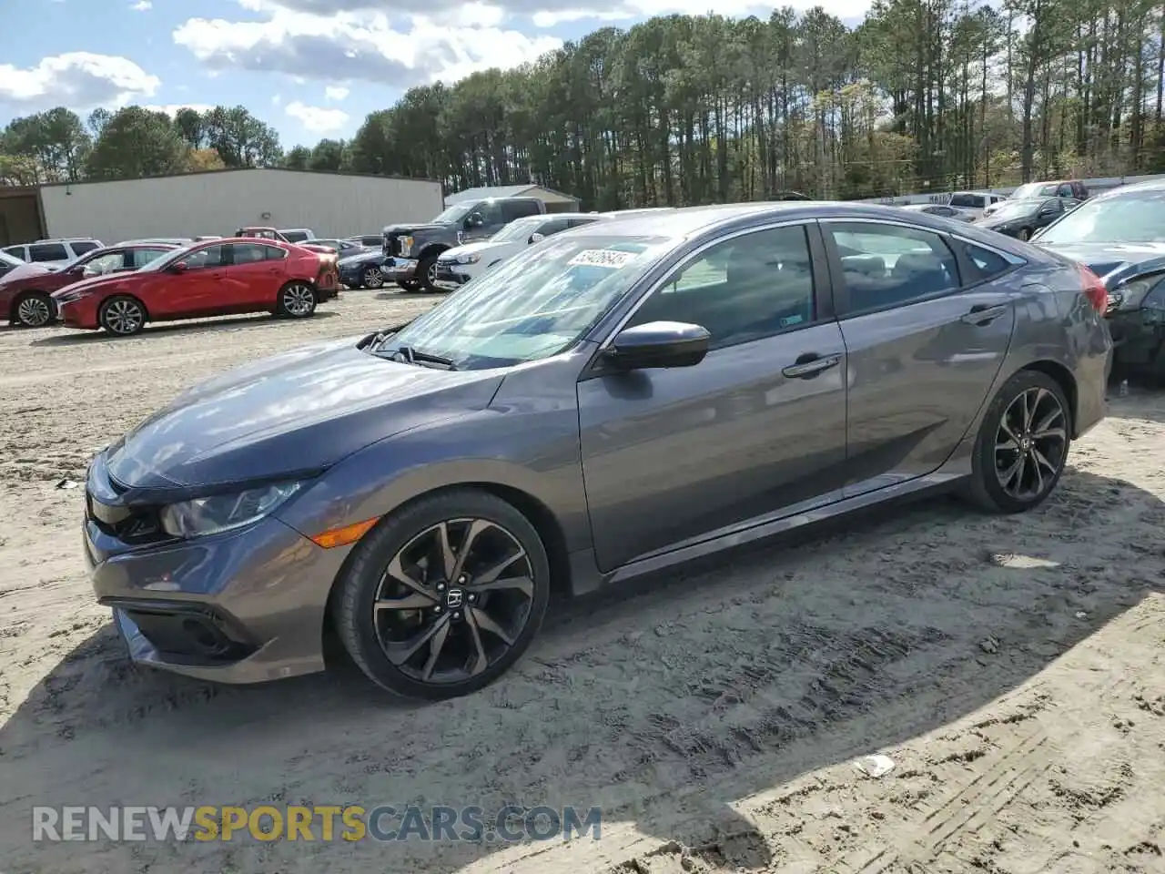 1 Photograph of a damaged car 2HGFC2F80LH563769 HONDA CIVIC 2020