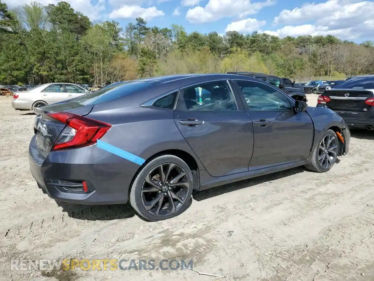 3 Photograph of a damaged car 2HGFC2F80LH563769 HONDA CIVIC 2020