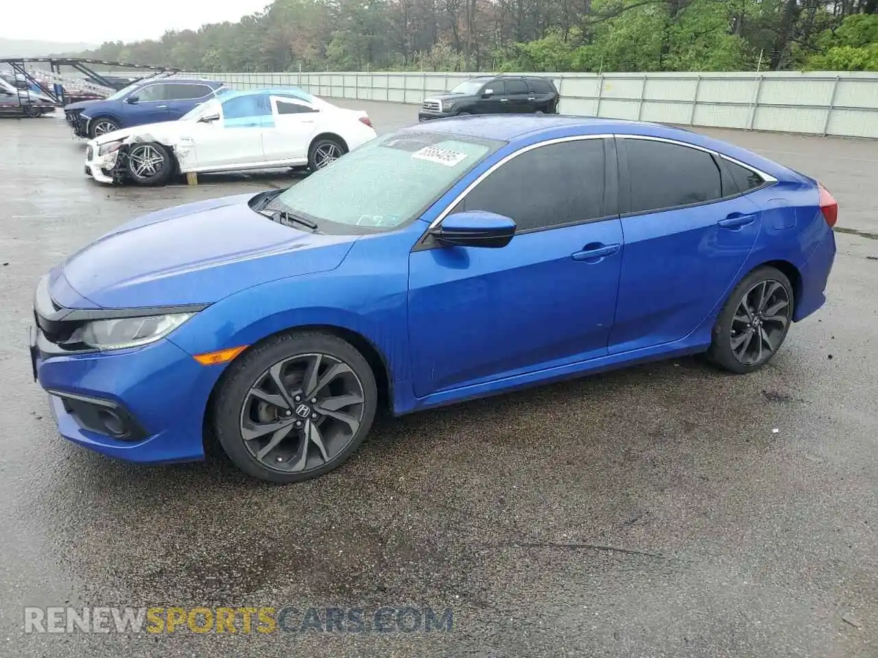 1 Photograph of a damaged car 2HGFC2F81LH522664 HONDA CIVIC 2020
