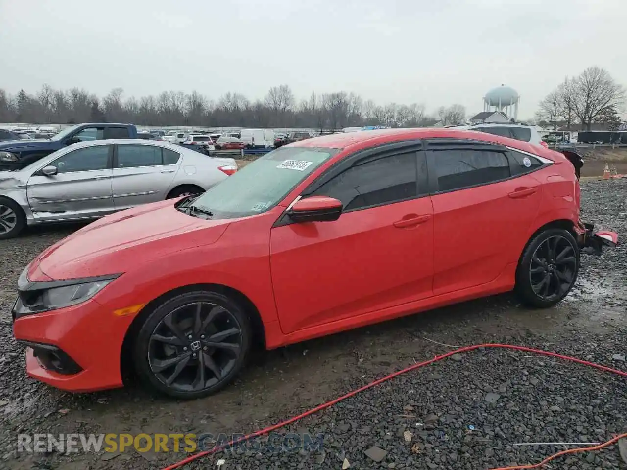 1 Photograph of a damaged car 2HGFC2F81LH596134 HONDA CIVIC 2020