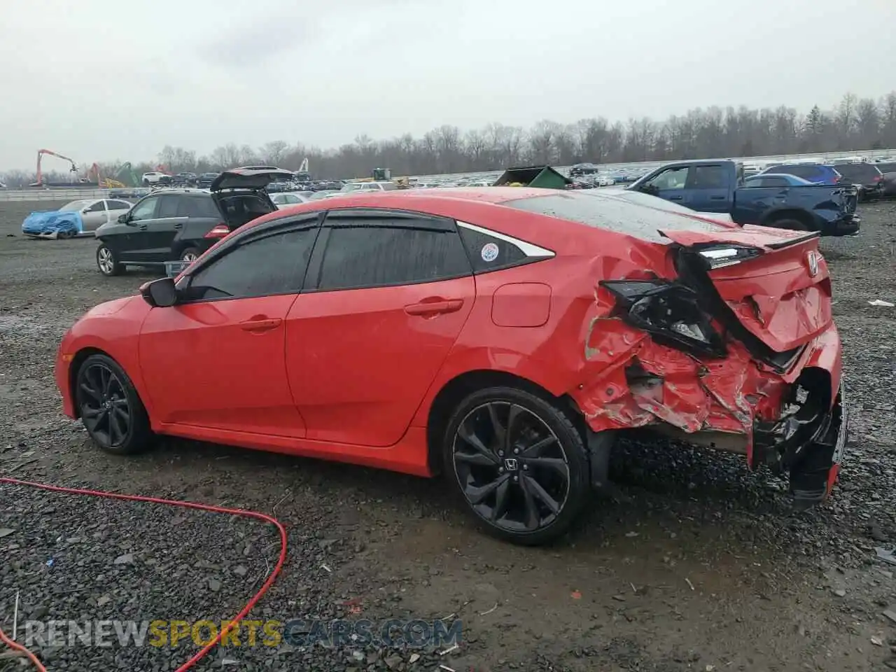 2 Photograph of a damaged car 2HGFC2F81LH596134 HONDA CIVIC 2020
