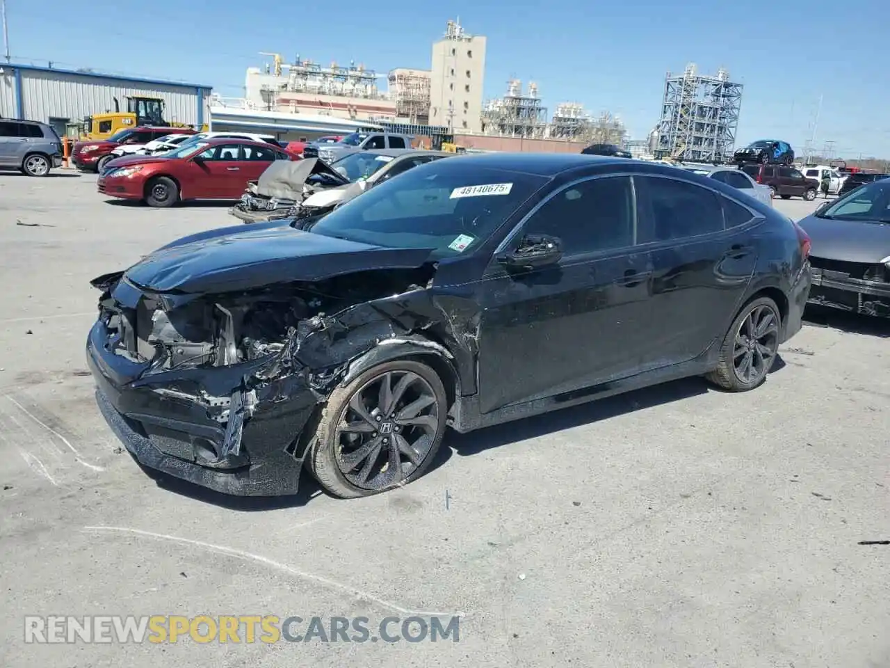 1 Photograph of a damaged car 2HGFC2F81LH600750 HONDA CIVIC 2020