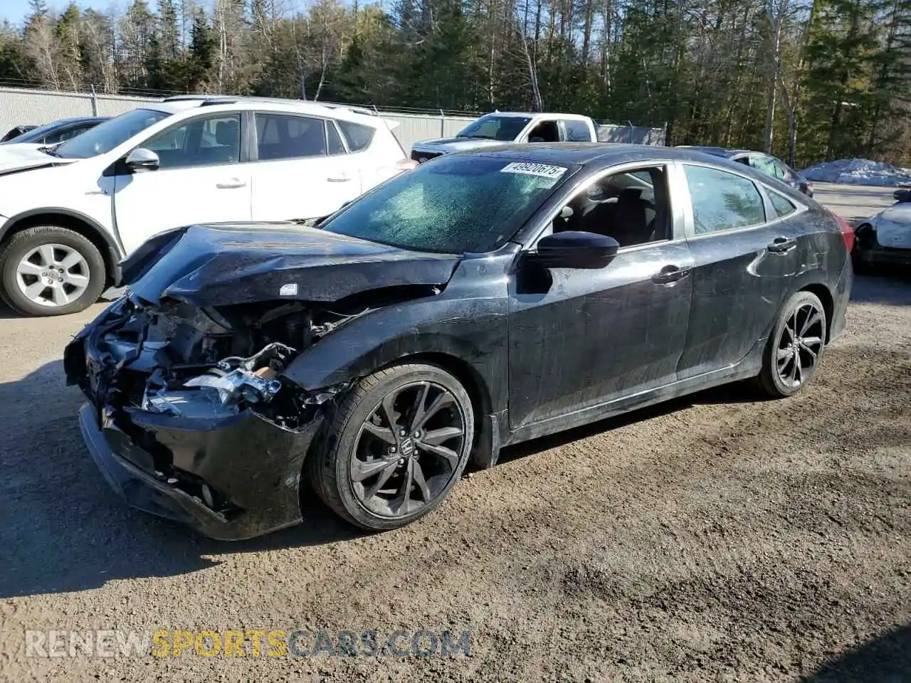 1 Photograph of a damaged car 2HGFC2F82LH030757 HONDA CIVIC 2020