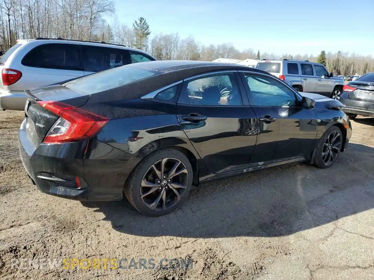 3 Photograph of a damaged car 2HGFC2F82LH030757 HONDA CIVIC 2020