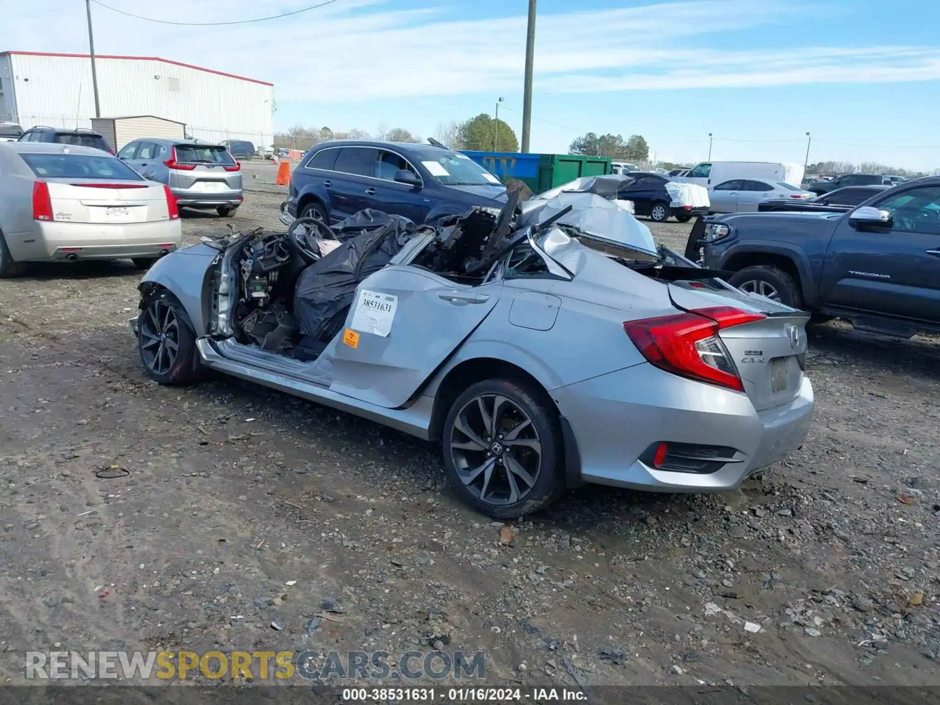 3 Фотография поврежденного автомобиля 2HGFC2F82LH500494 HONDA CIVIC 2020