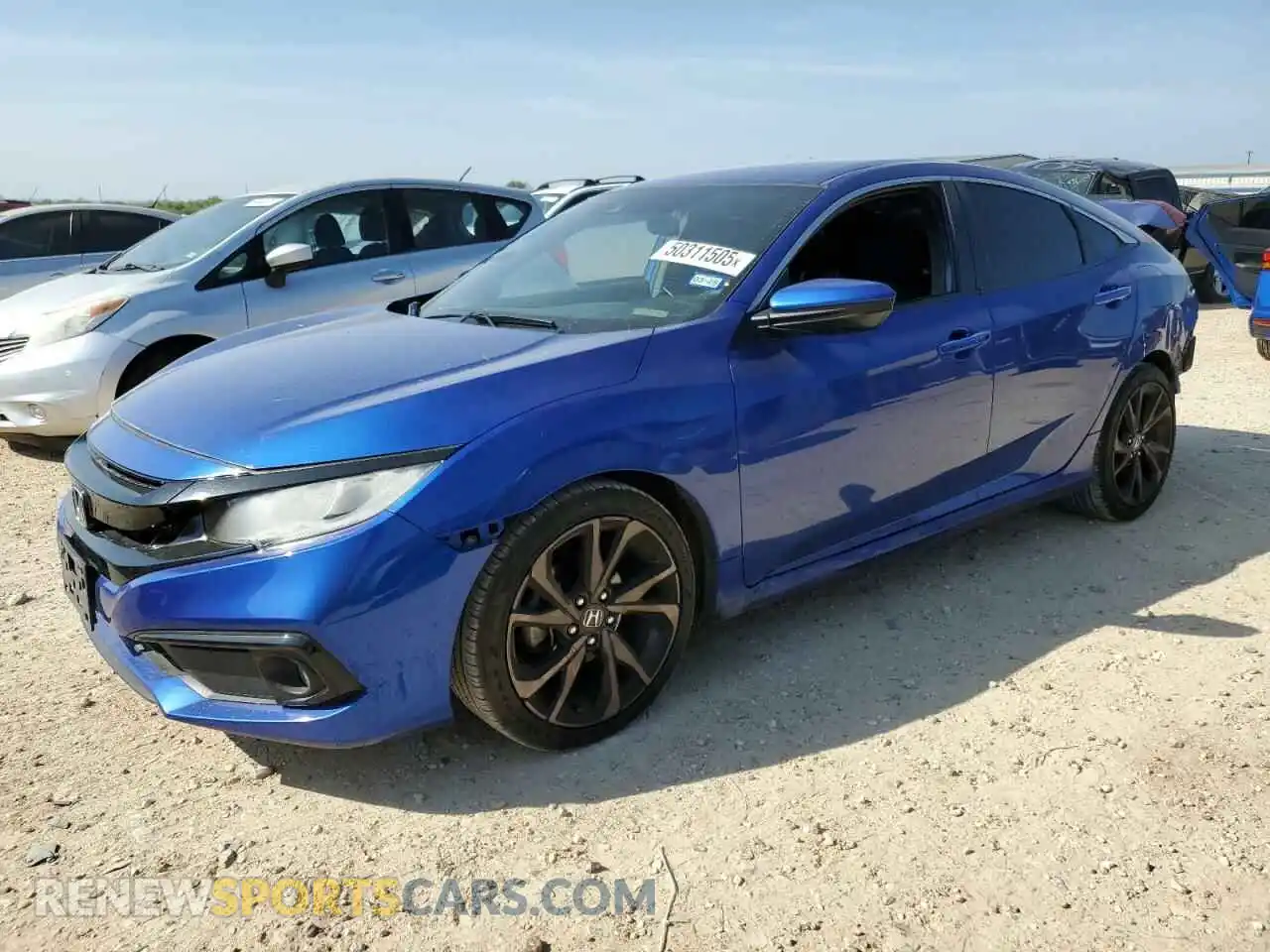1 Photograph of a damaged car 2HGFC2F82LH595073 HONDA CIVIC 2020