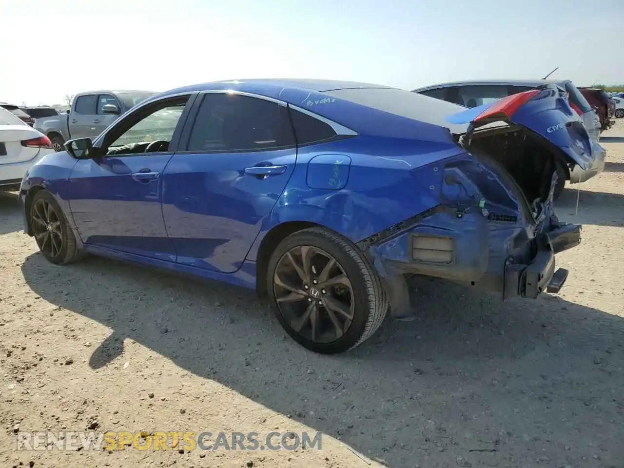 2 Photograph of a damaged car 2HGFC2F82LH595073 HONDA CIVIC 2020