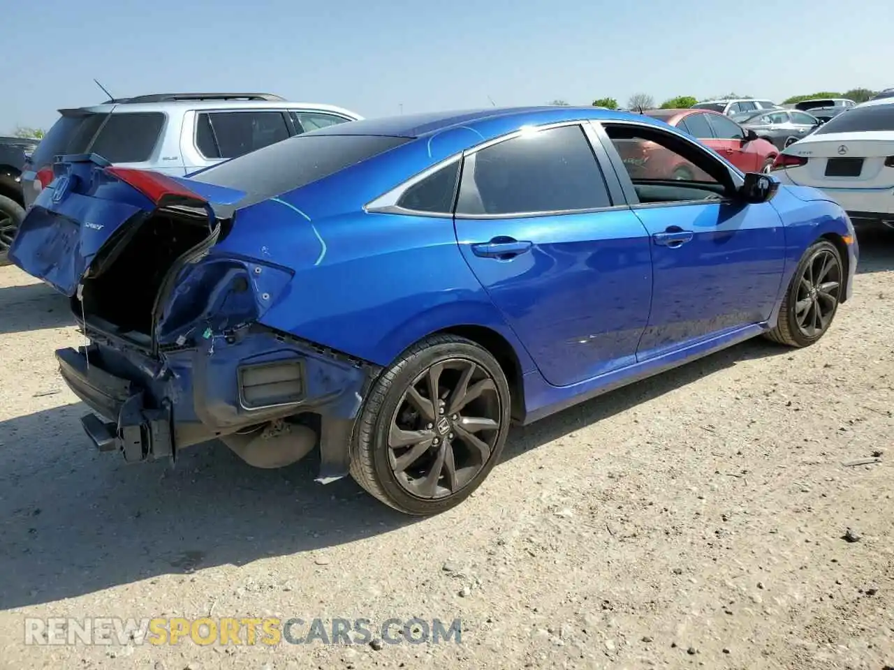 3 Photograph of a damaged car 2HGFC2F82LH595073 HONDA CIVIC 2020