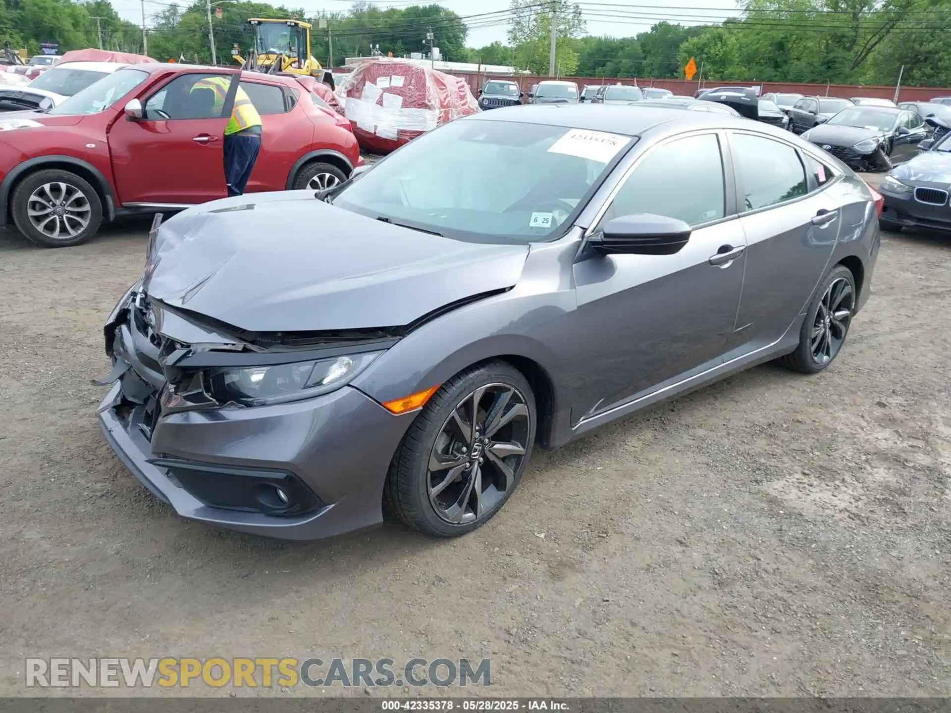 2 Photograph of a damaged car 2HGFC2F83LH528658 HONDA CIVIC 2020