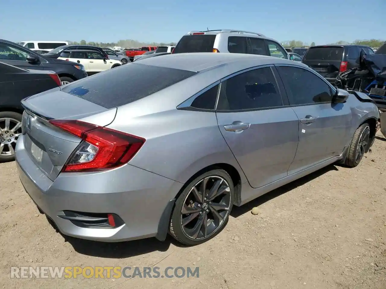 3 Photograph of a damaged car 2HGFC2F83LH535593 HONDA CIVIC 2020