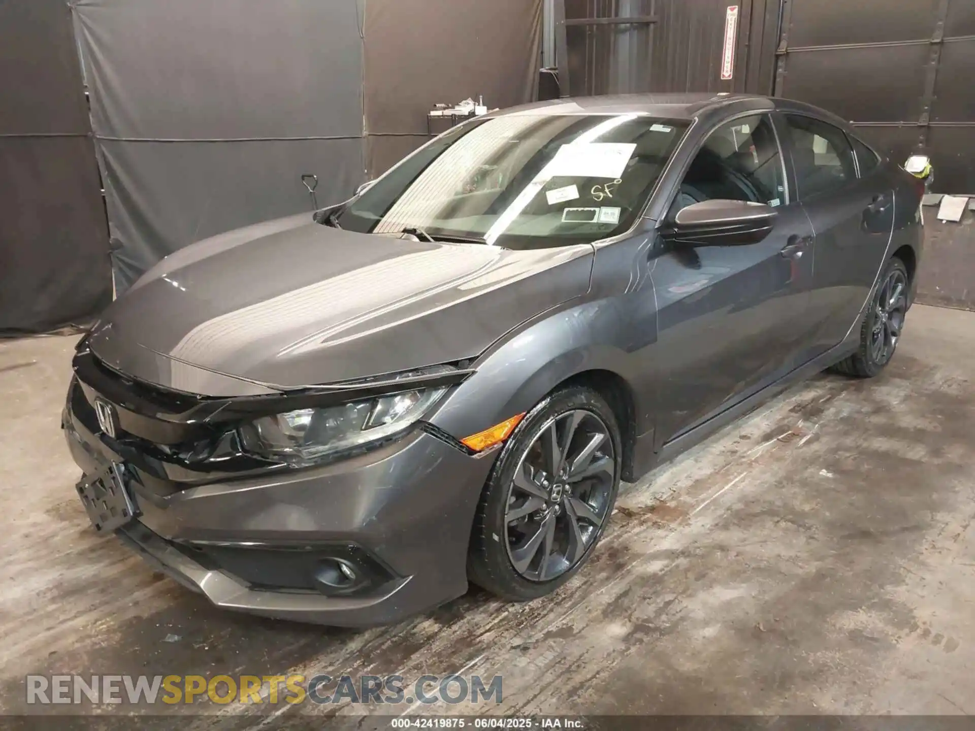 2 fotografías del automóvil dañado 2HGFC2F83LH566858 HONDA CIVIC 2020
