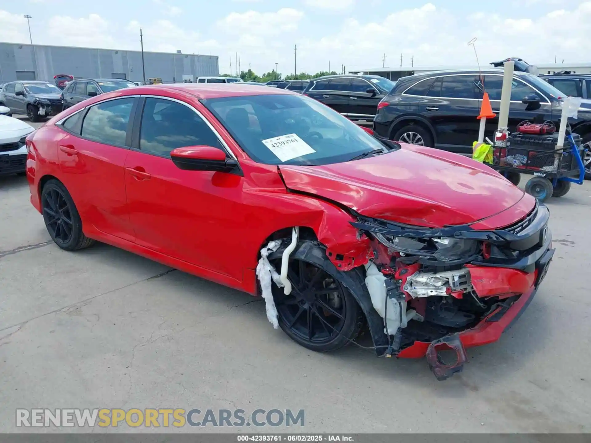 1 Photograph of a damaged car 2HGFC2F83LH590190 HONDA CIVIC 2020