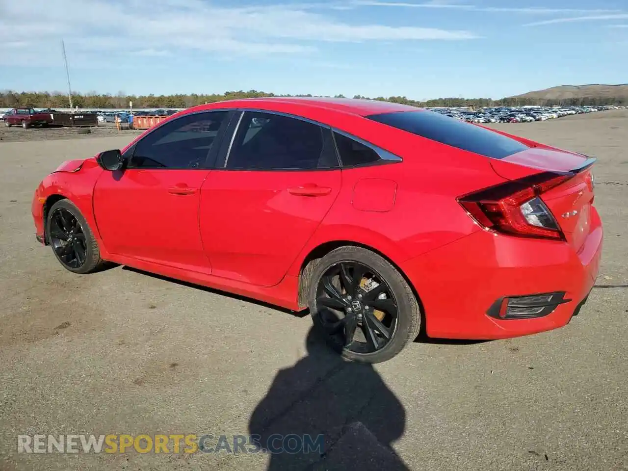 2 Photograph of a damaged car 2HGFC2F83LH596488 HONDA CIVIC 2020
