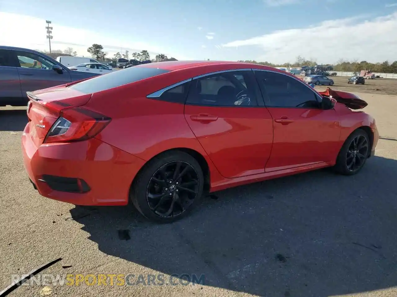 3 Photograph of a damaged car 2HGFC2F83LH596488 HONDA CIVIC 2020