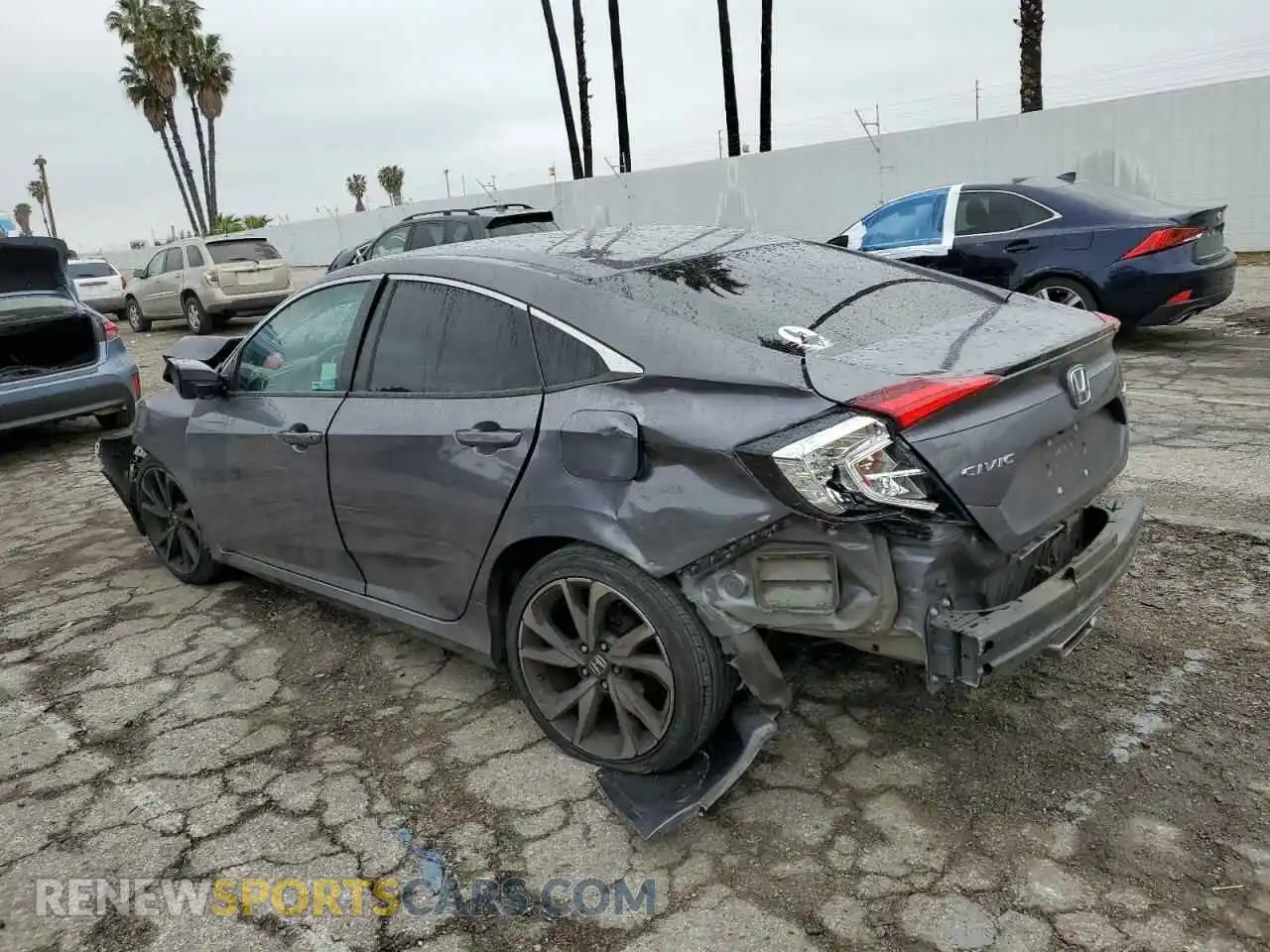 2 Photograph of a damaged car 2HGFC2F83LH599147 HONDA CIVIC 2020