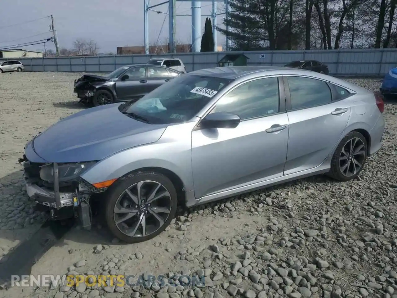 1 Photograph of a damaged car 2HGFC2F84LH501193 HONDA CIVIC 2020