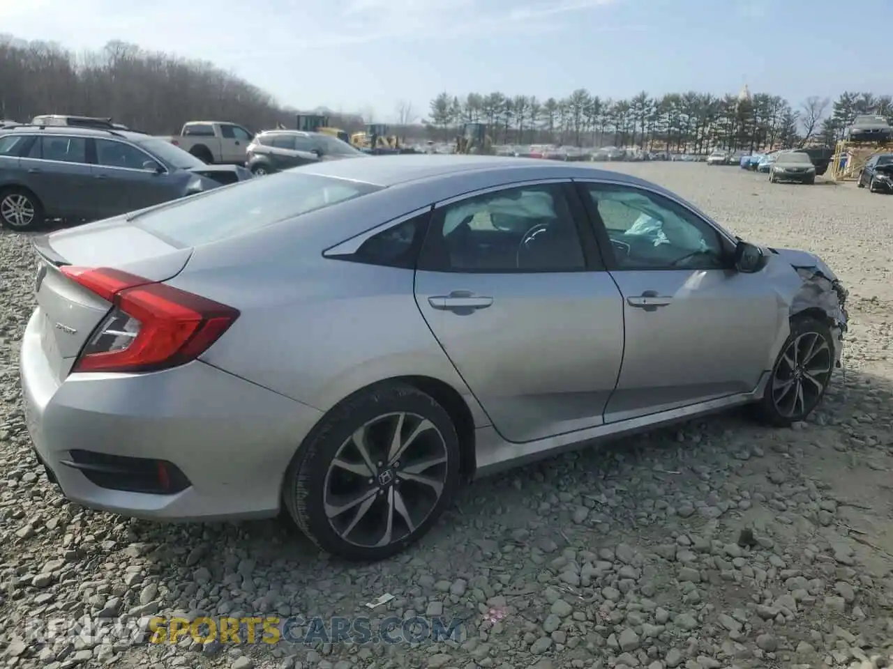 3 Photograph of a damaged car 2HGFC2F84LH501193 HONDA CIVIC 2020