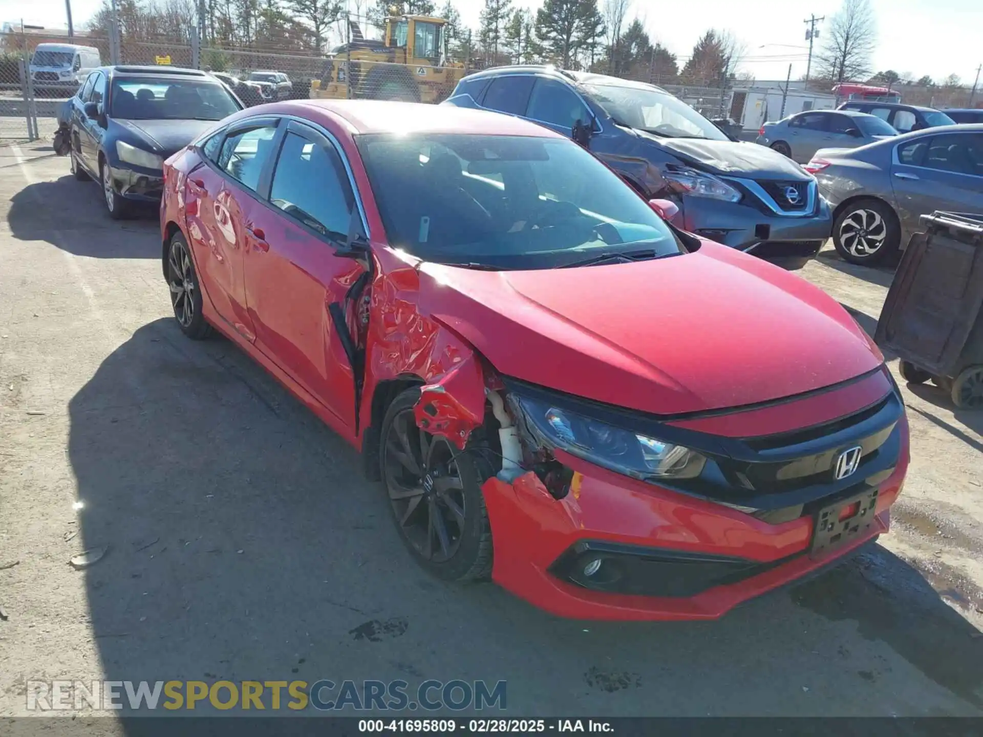 1 Photograph of a damaged car 2HGFC2F84LH568148 HONDA CIVIC 2020