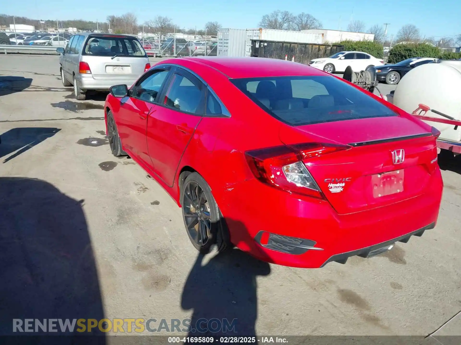 3 Photograph of a damaged car 2HGFC2F84LH568148 HONDA CIVIC 2020