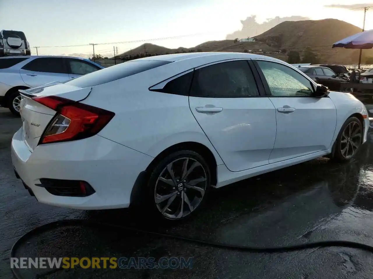 3 Photograph of a damaged car 2HGFC2F84LH579554 HONDA CIVIC 2020