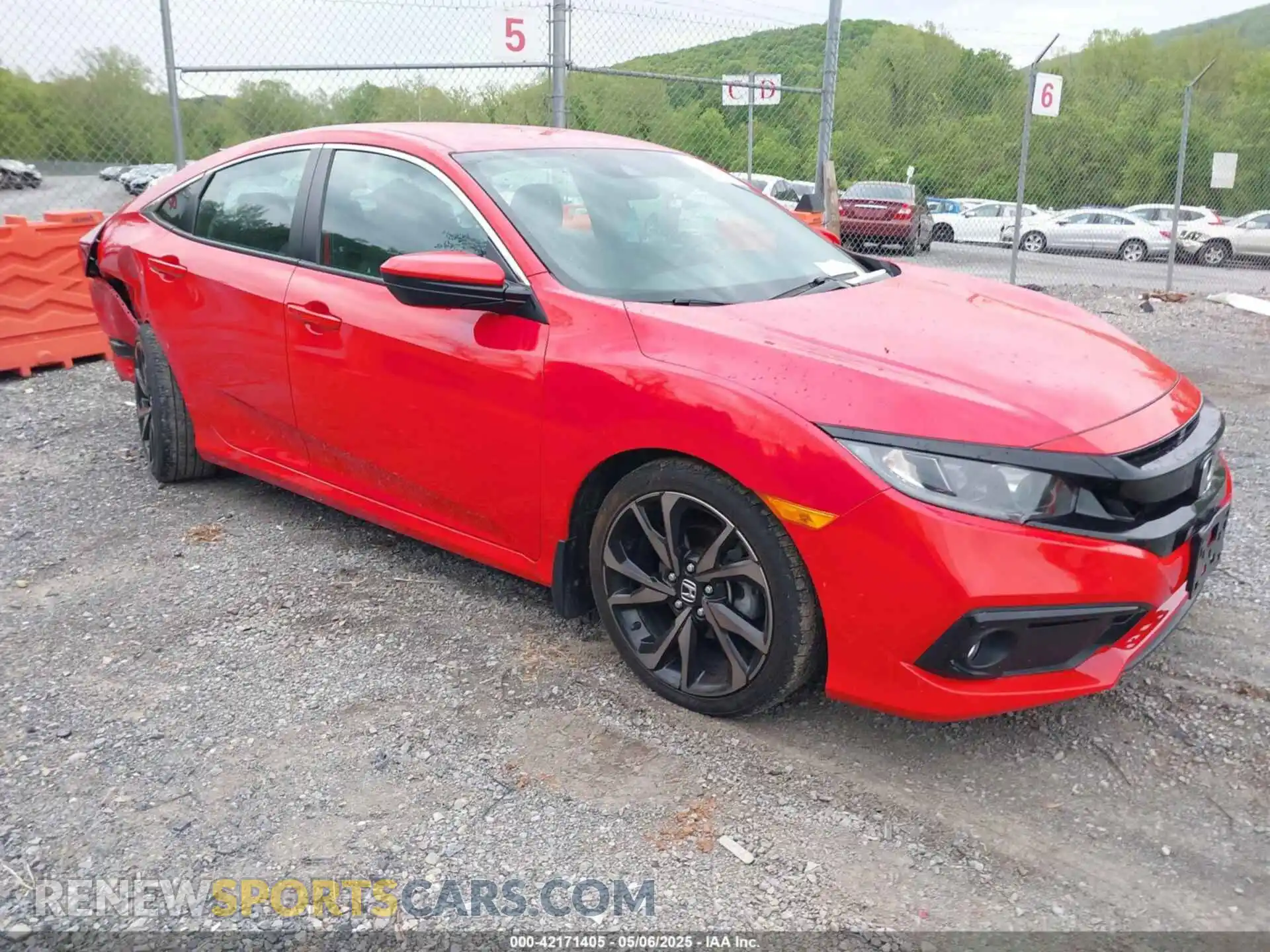 1 Photograph of a damaged car 2HGFC2F84LH591333 HONDA CIVIC 2020
