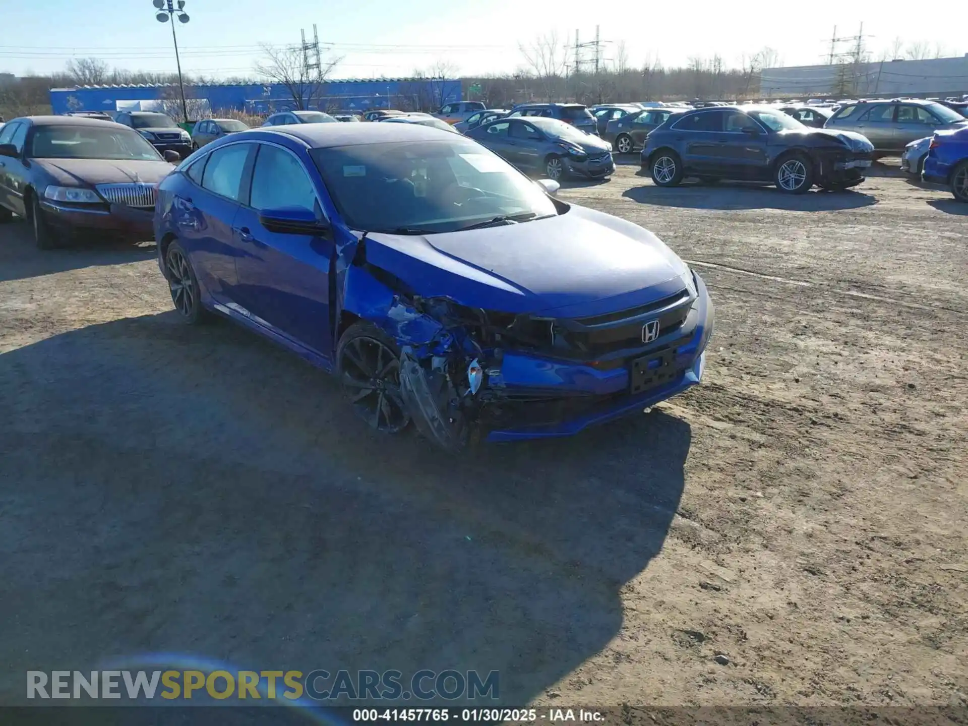 1 Photograph of a damaged car 2HGFC2F85LH501686 HONDA CIVIC 2020