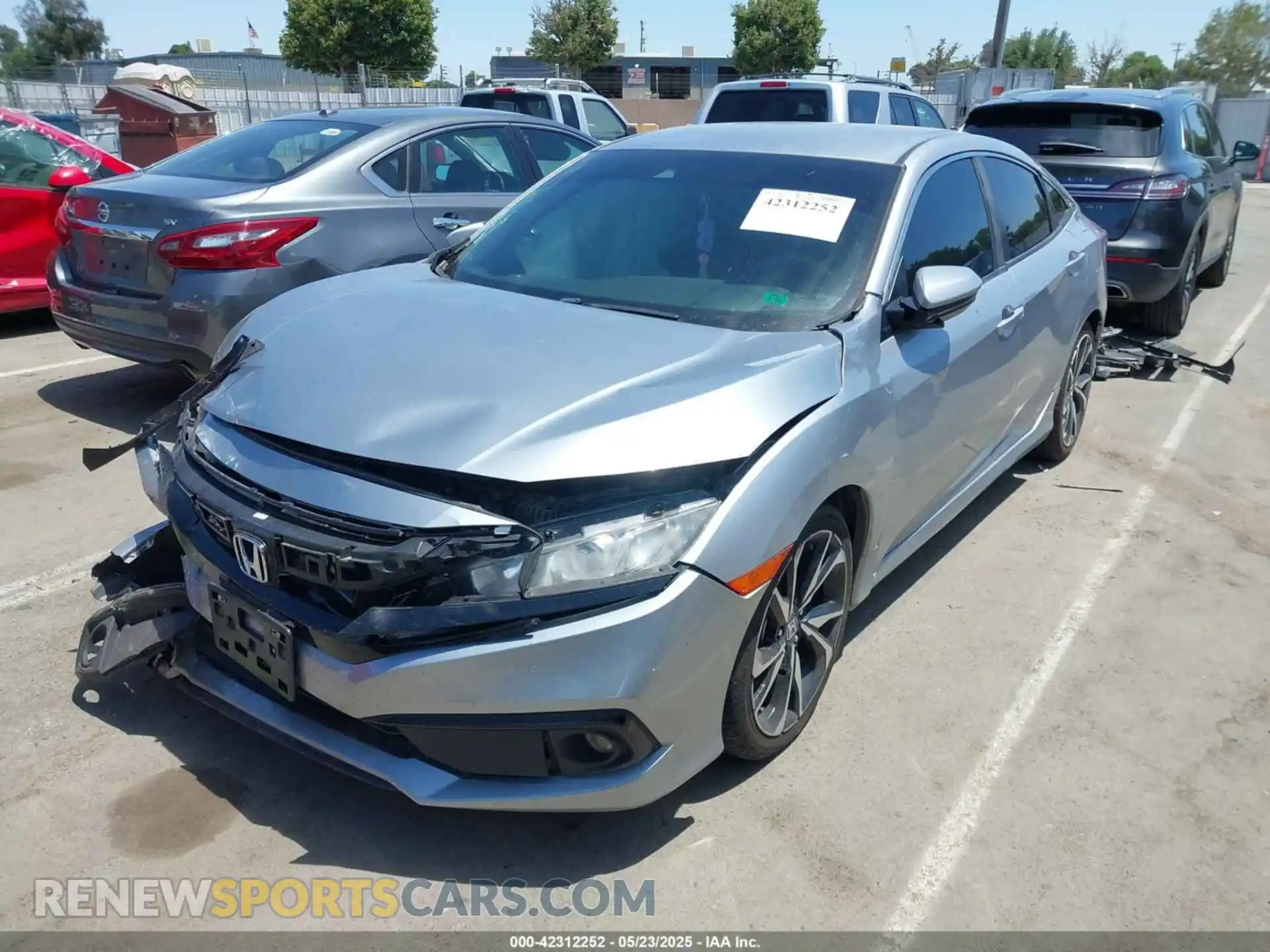 2 Photograph of a damaged car 2HGFC2F85LH525583 HONDA CIVIC 2020