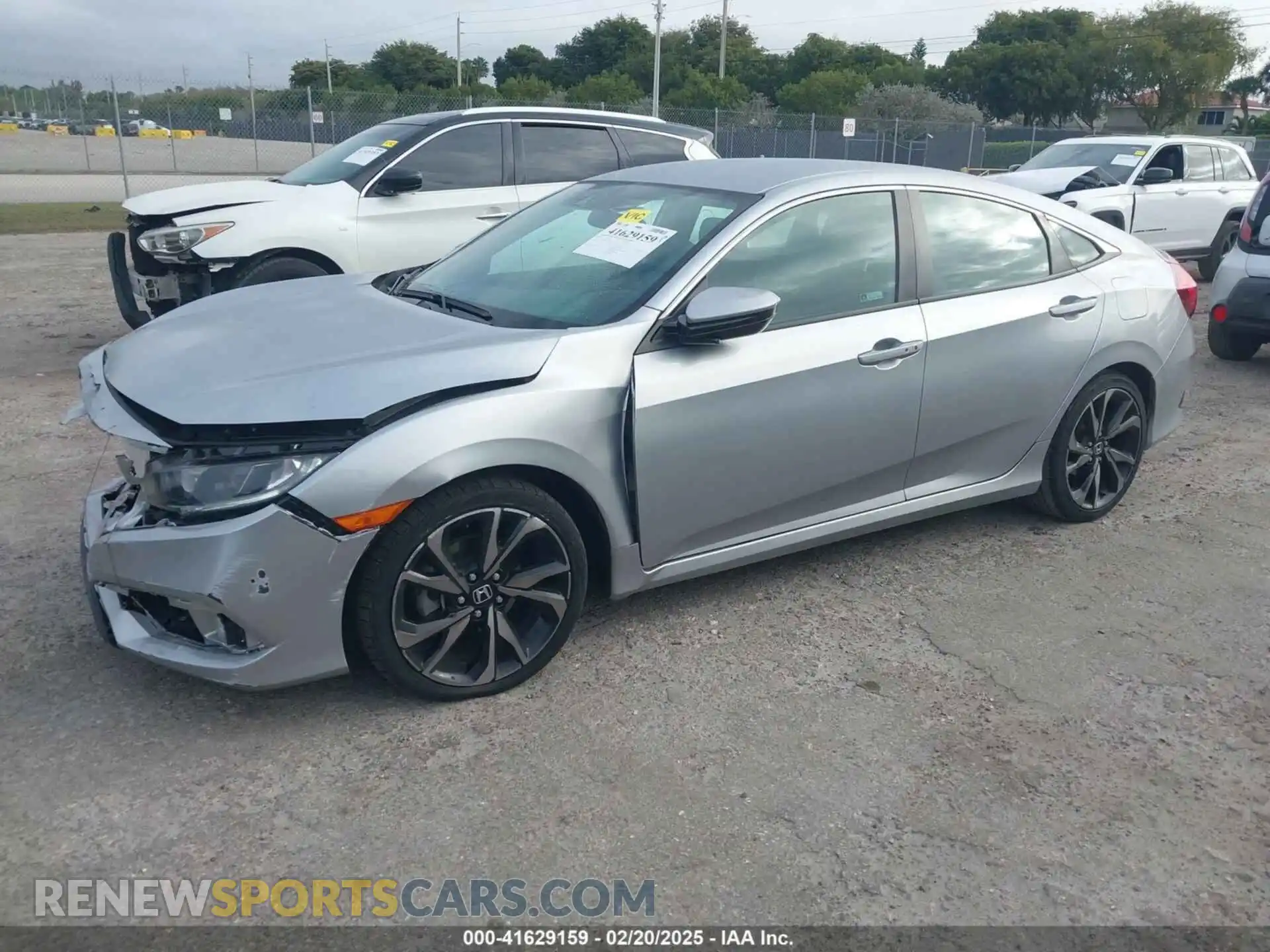 2 Photograph of a damaged car 2HGFC2F85LH587100 HONDA CIVIC 2020