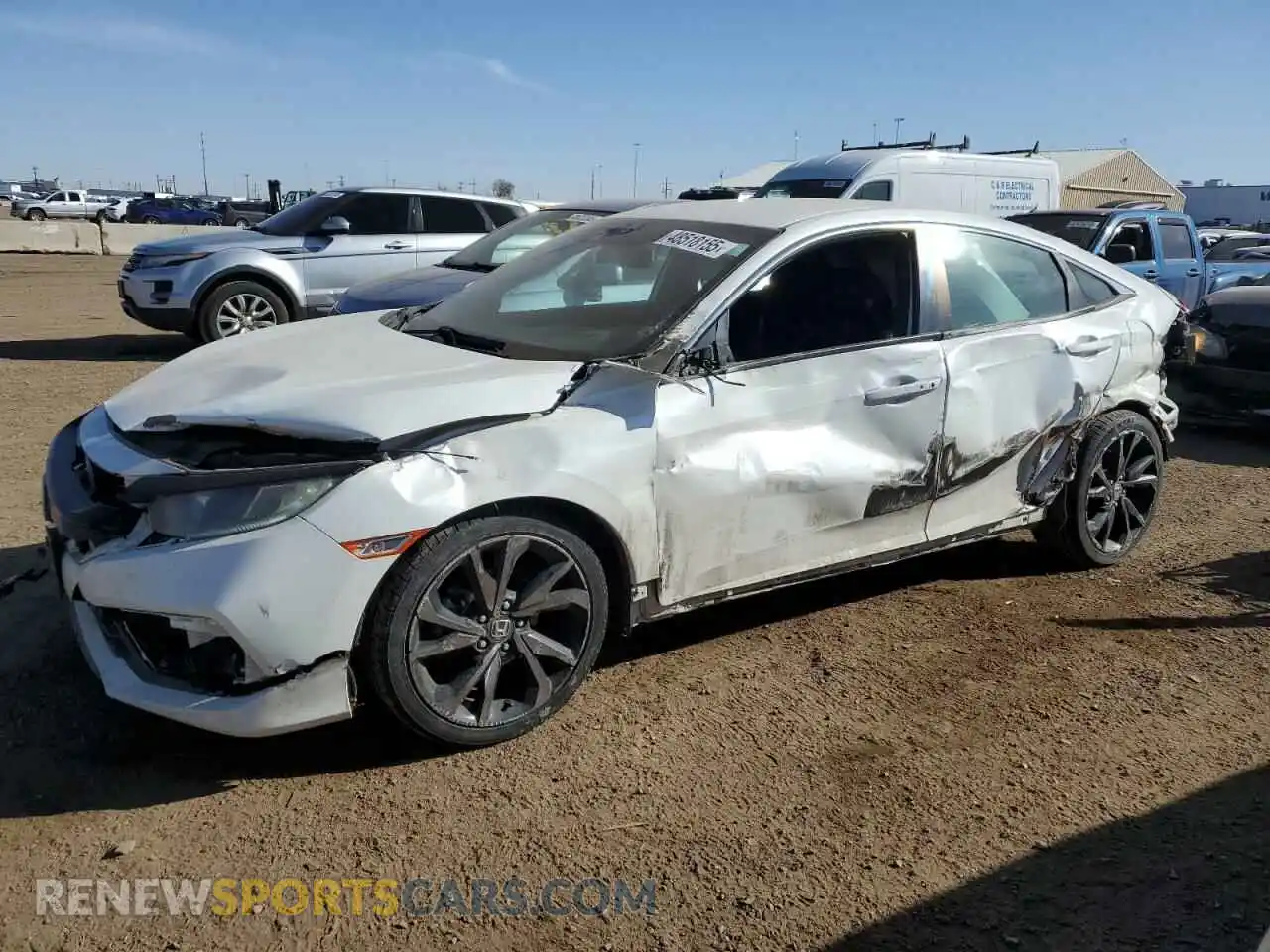 1 Photograph of a damaged car 2HGFC2F86LH503575 HONDA CIVIC 2020