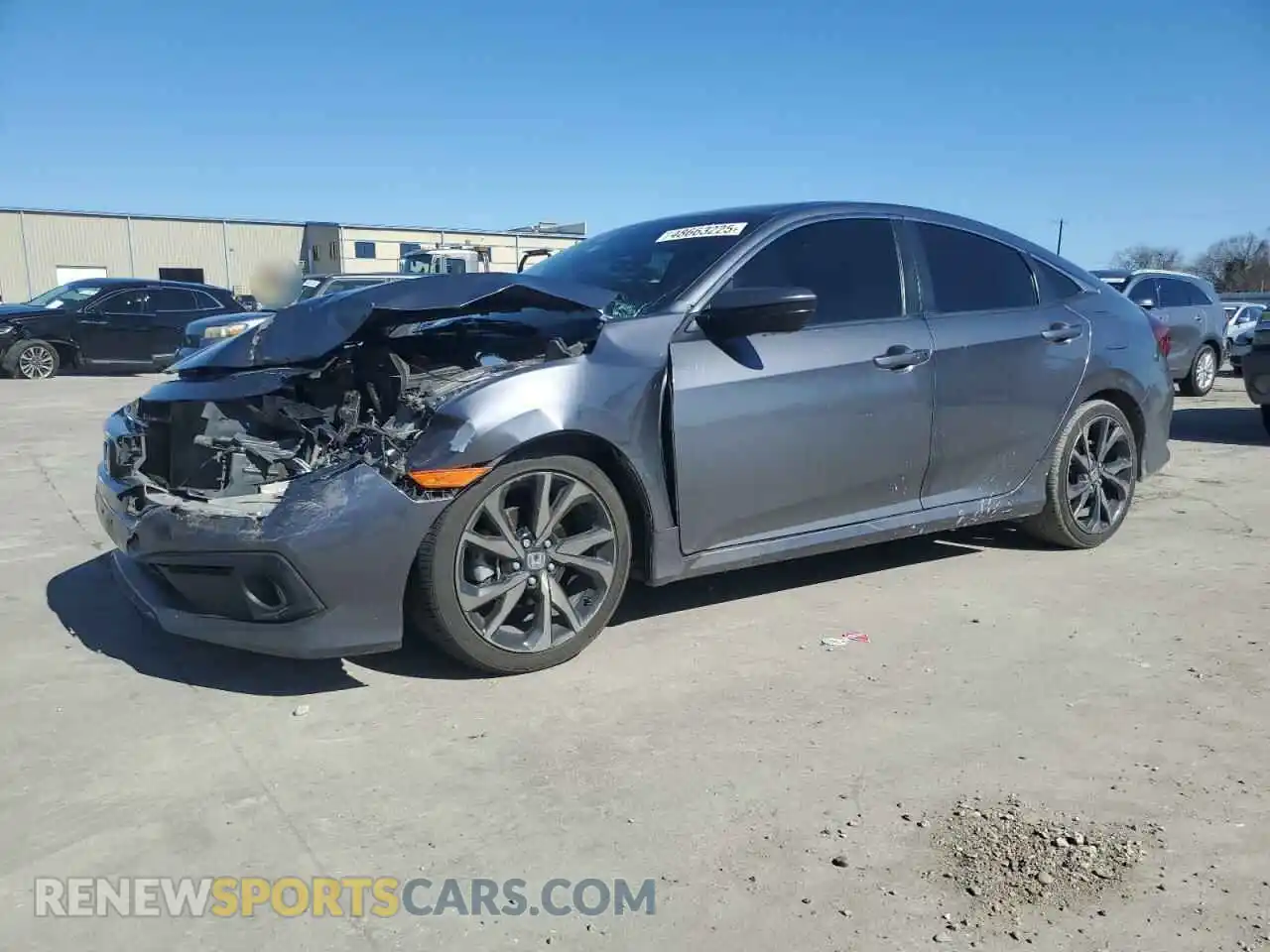1 Photograph of a damaged car 2HGFC2F86LH505195 HONDA CIVIC 2020