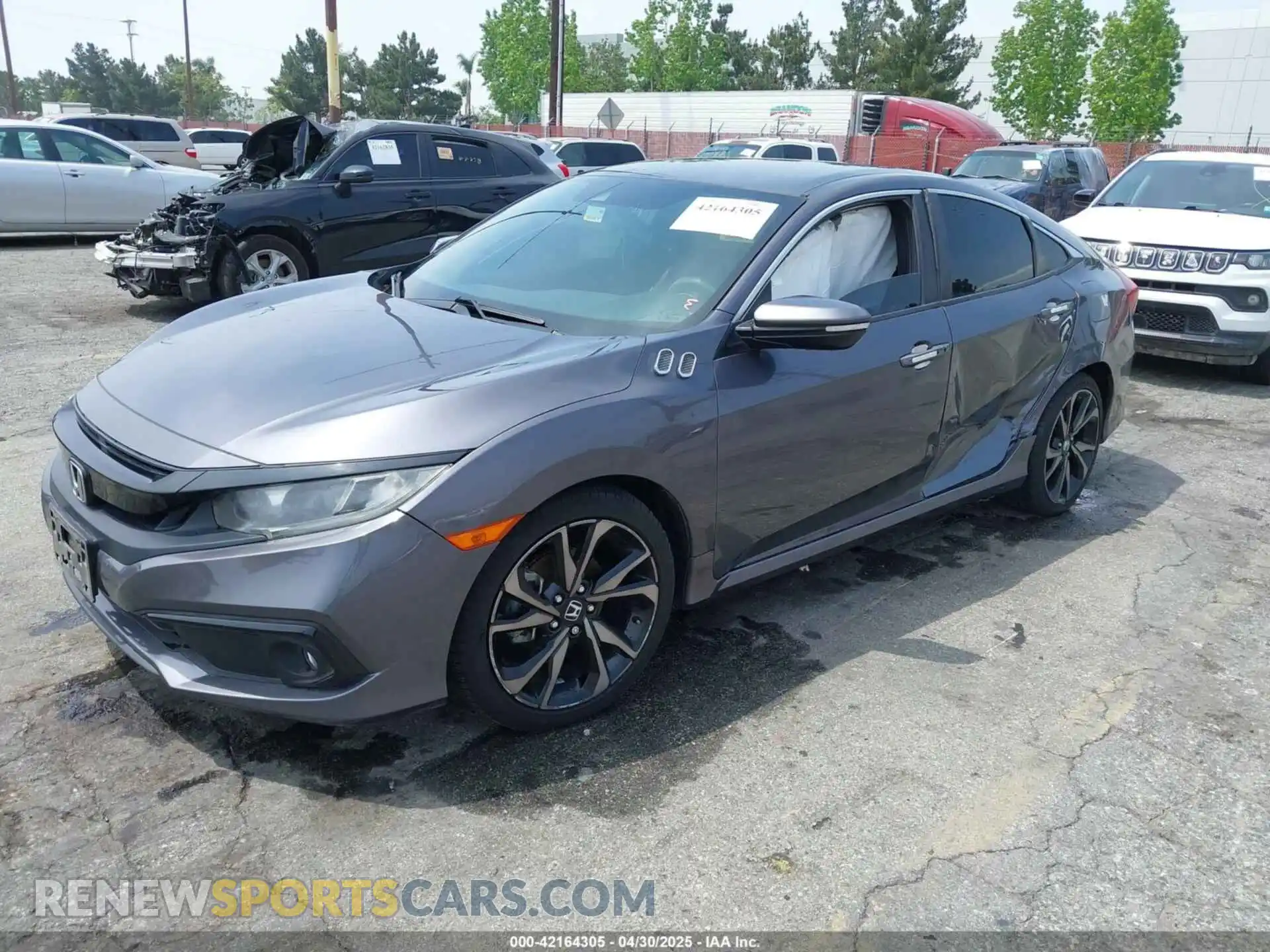 2 fotografías del automóvil dañado 2HGFC2F86LH507044 HONDA CIVIC 2020